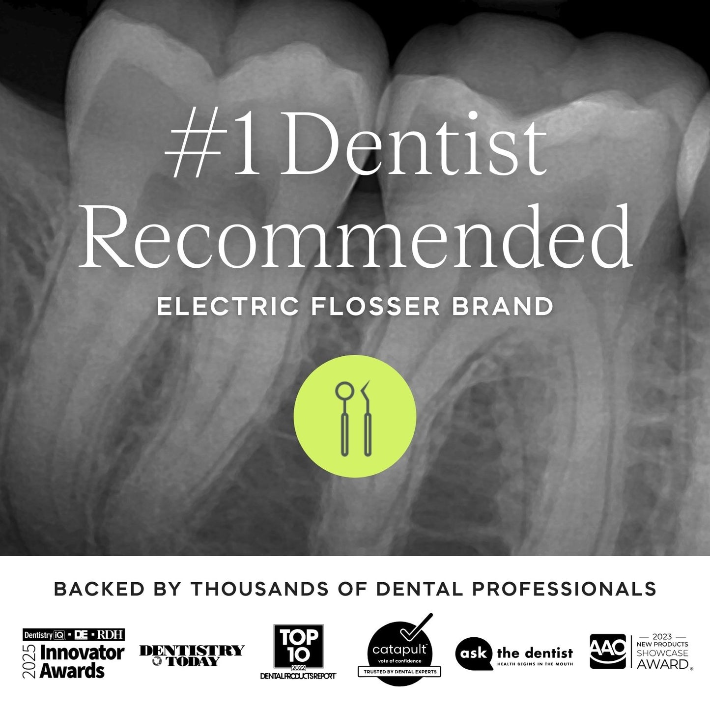 White Smooth Floss Heads - 20-Pk