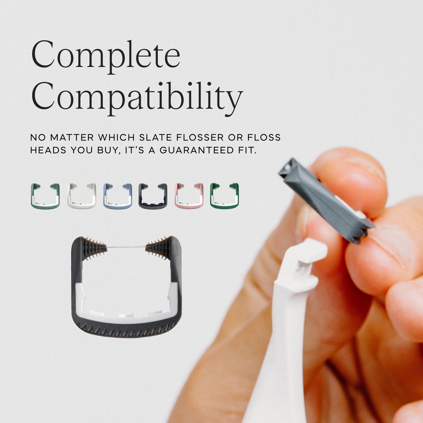 Slate Mini Flosser - BLACK