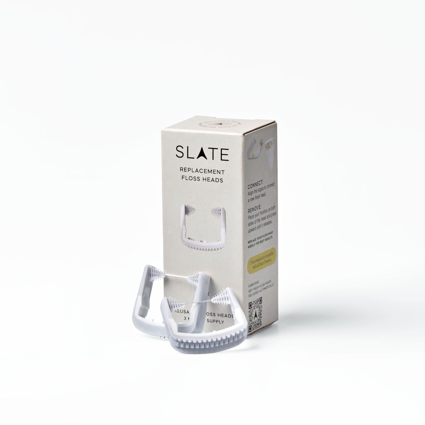 White Smooth Floss Heads