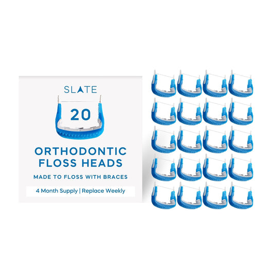 20 cabezales de hilo dental para ortodoncia