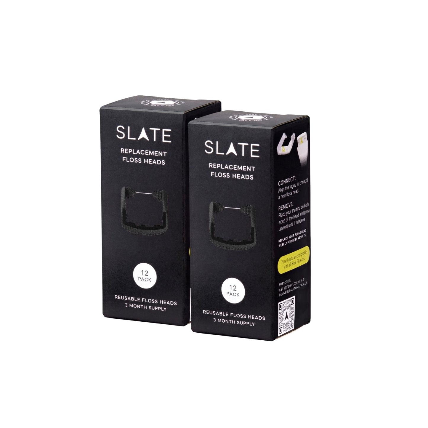 Black Smooth Floss Heads