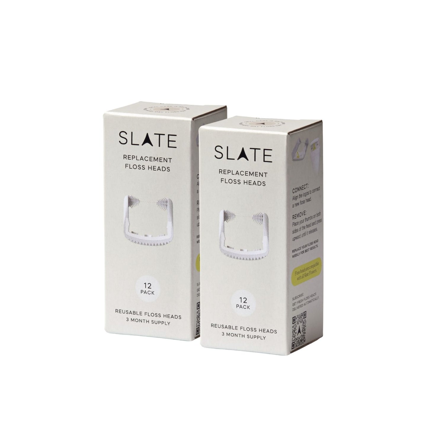 White Smooth Floss Heads