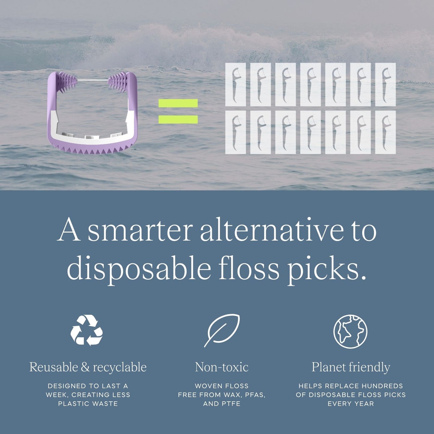 Lilac Smooth Floss Heads