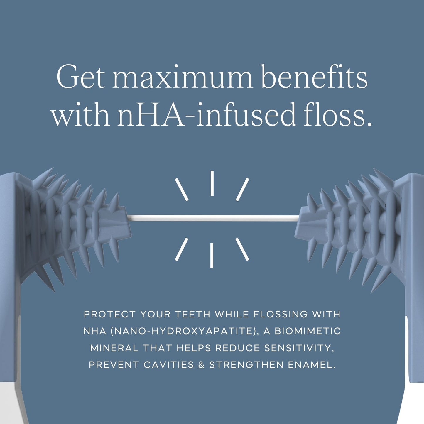 Blue nHA Floss Heads