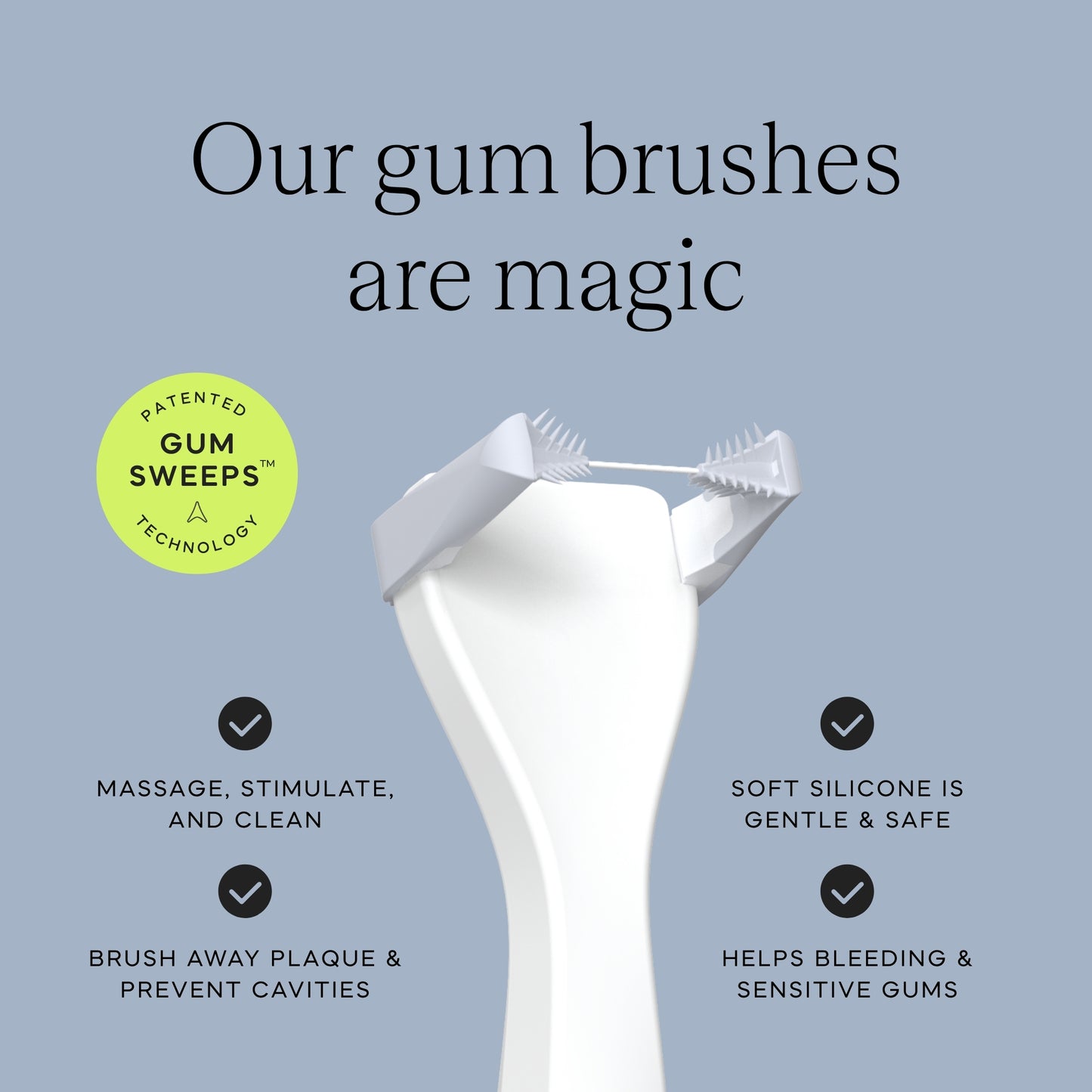 Slate Mini Flosser - WHITE