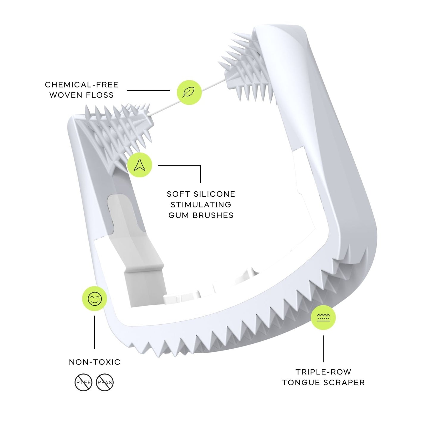 White Smooth Floss Heads