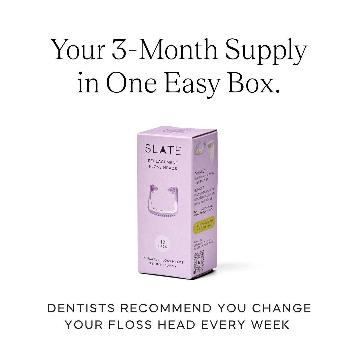 Lilac Smooth Floss Heads