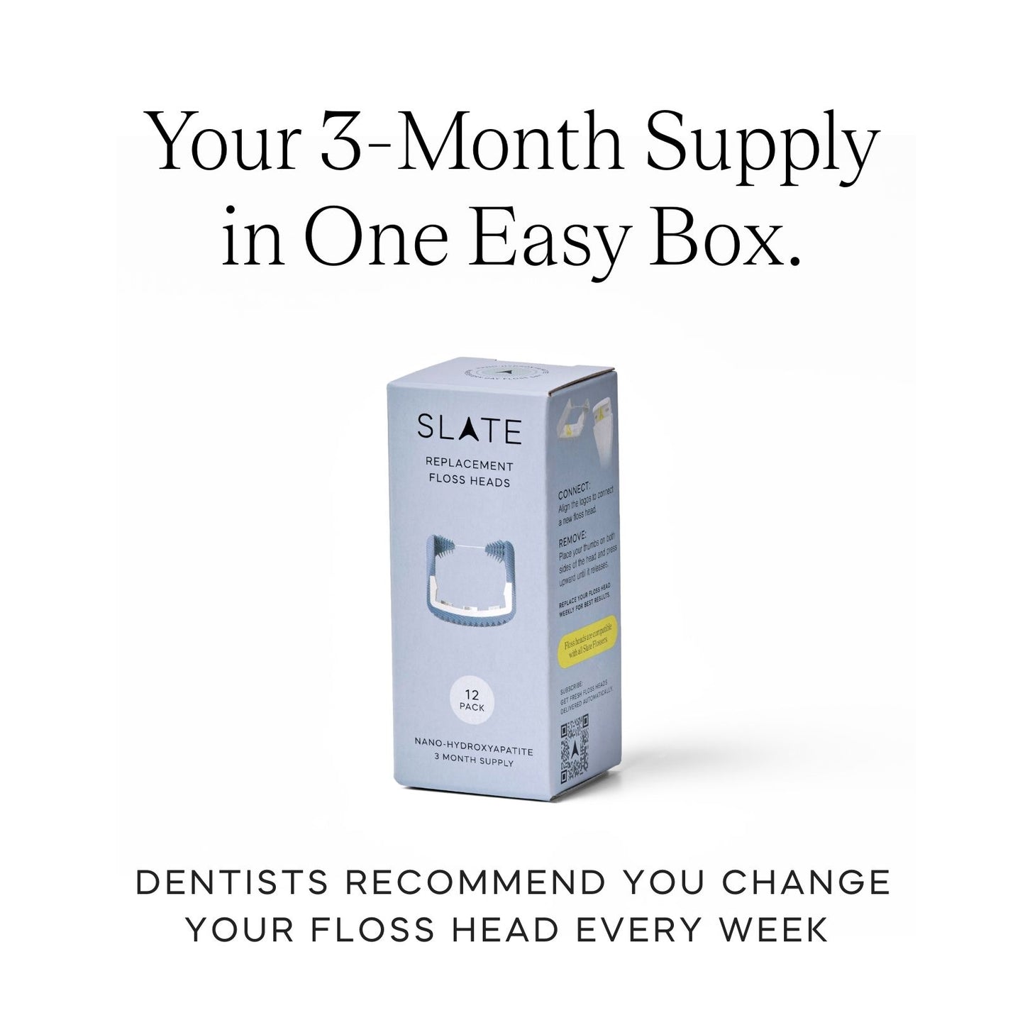 Blue nHA Floss Heads