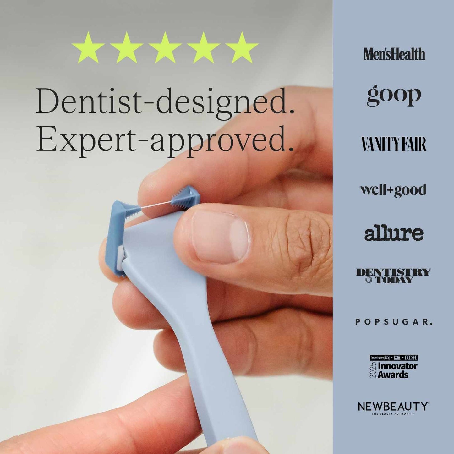 Blue nHA Floss Heads - 20-Pk