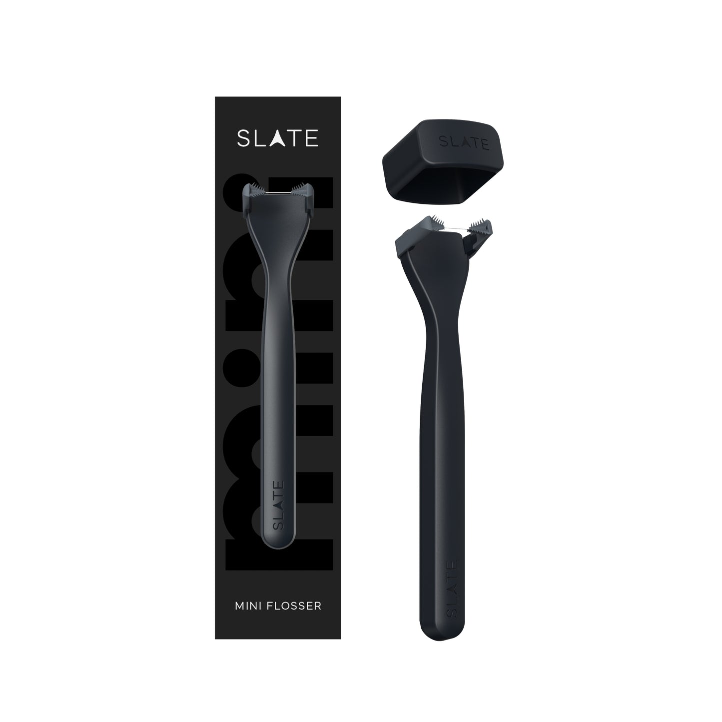 Slate Mini Flosser - BLACK