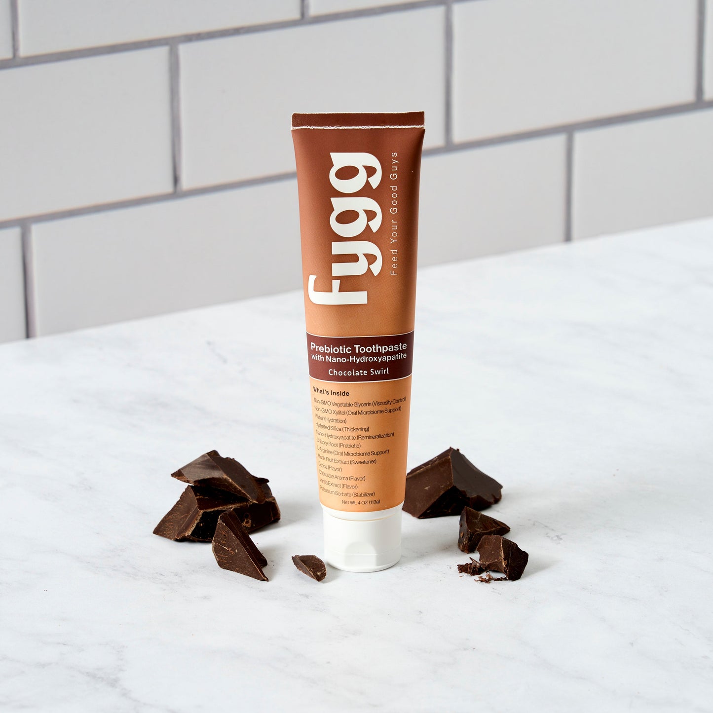 Chocolate Swirl | Nano-Hydroxyapatite Toothpaste with Prebiotics |