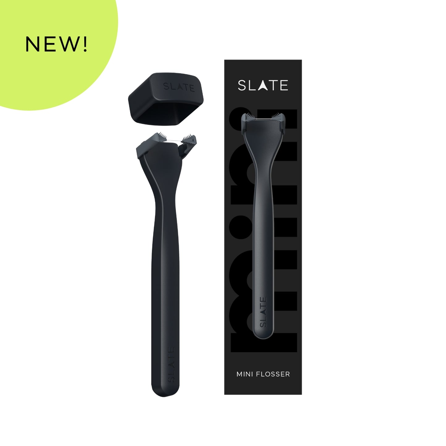 Slate Mini Flosser - BLACK