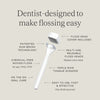 Slate Mini Flosser - WHITE